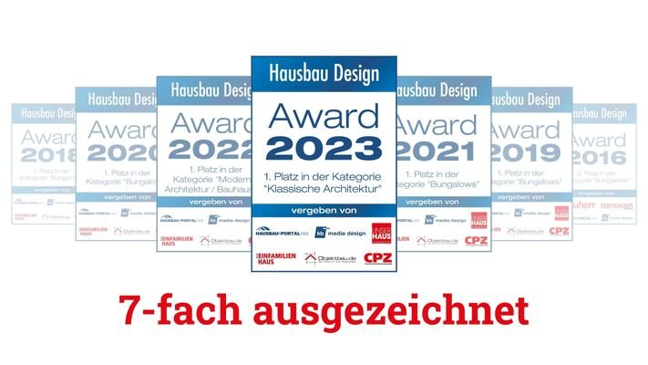 Hausbau-Design-Award-7fach-ausgezeichnet