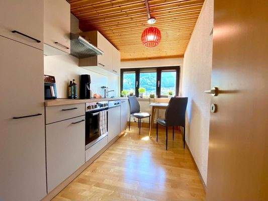 Küche im Dachgeschoß