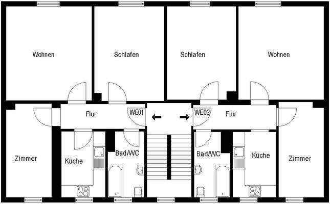 Grundriss Hausnummer 6    x3
