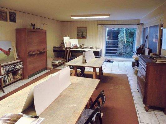 Die Entwurfplanung sah hier ein Schwimmbad vor. Ausgestaltung aber nur als Hobbyraum.