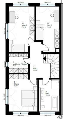 Grundriss Obergeschoss