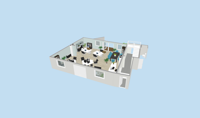 Grundriss Möblierungsbeispiel