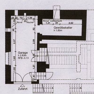 Grundriss Garage 