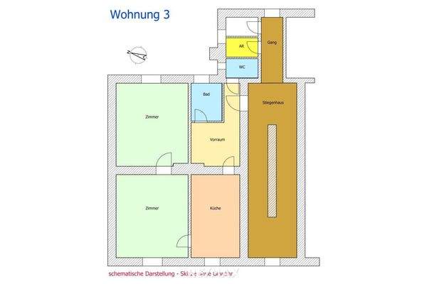 Grundriss Wohnung 3