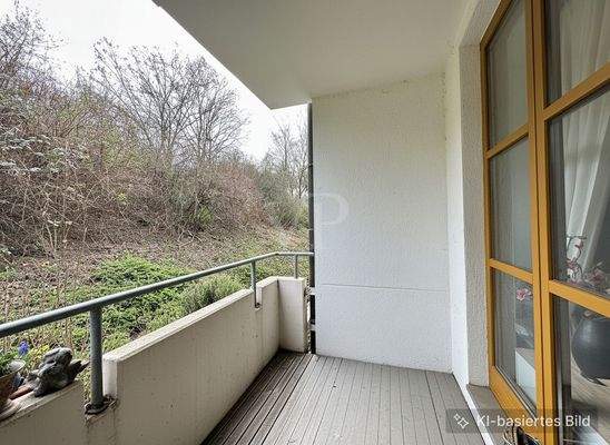 Balkon mit Südausrichtung