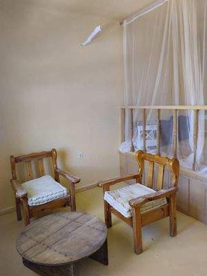 Kreta, Mirsini: Traditionelles Haus auf zwei Etagen mit Meerblick zu verkaufen