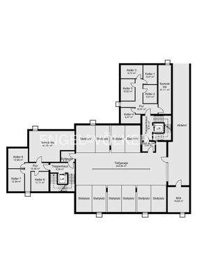 Grundriss Tiefgaragenbereich