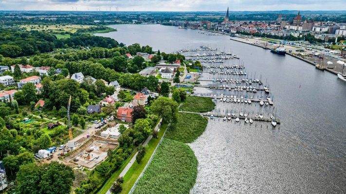 Drohnenaufnahme Baufeld