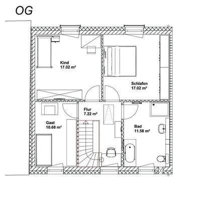 Flair 124 - Grundriss Obergeschoss