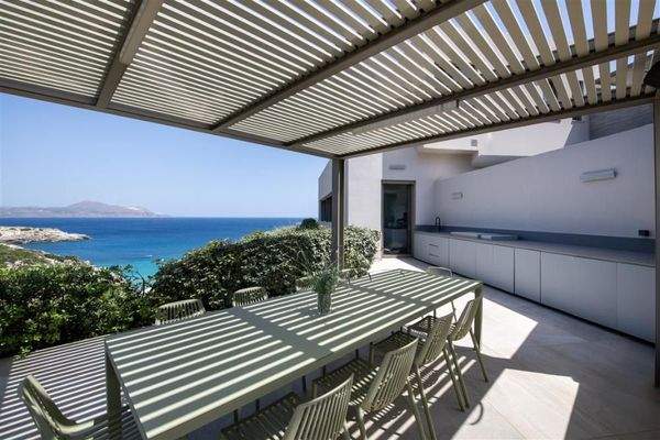 Kreta, Kokkino Chorio: Traumvilla mit makelloser Aussicht mit einer privaten Bucht zu verkaufen