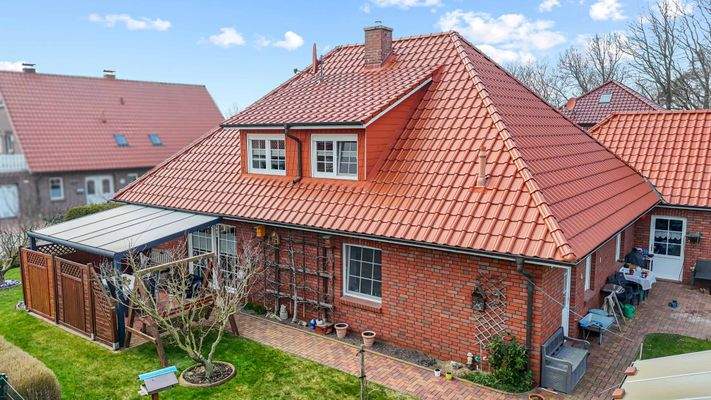 Luftbildaufnahme - Seitenansicht