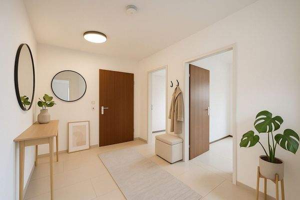 Wohnungsflur visualisiert