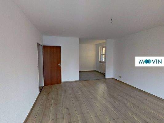 Ansicht II: Wohn- und Esszimmer