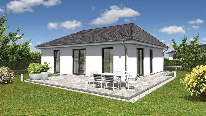 Ansicht Bungalow 92 Garten