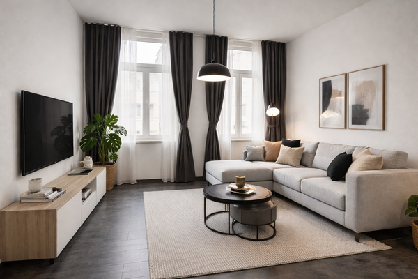 Wohnzimmer mit design Möbel