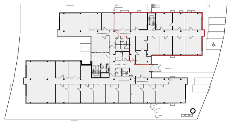 Grundriss 1. OG - 407 m²