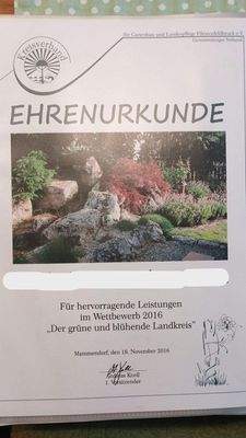 Ehrenurkunde 2016