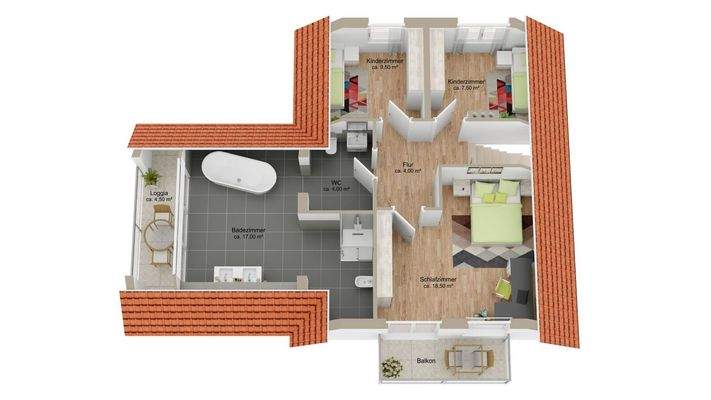 Grundriss Dachgeschoss