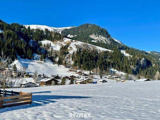 Winter Bergblick Eingang Seite