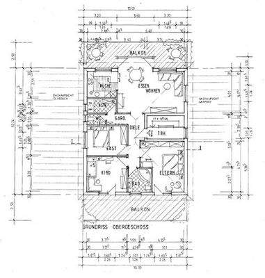 Obergeschoss Grundriss