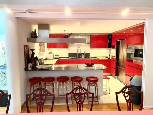 Cuisine Parquet Acier inoxydable