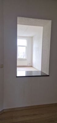 Durchreiche zum Wohnzimmer