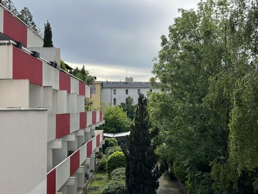 Blick vom Balkon