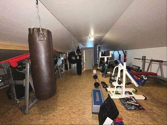 Hobbyraum im Dachboden