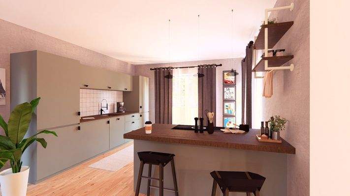 Moderne Küche mit Stil