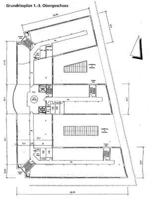 Grundriss 1-3 OG 
