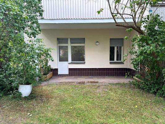 Ansicht Wohnung Terrasse/Garten