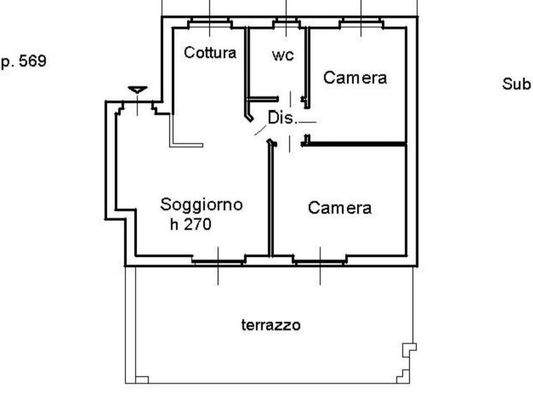 Grundriss der Wohnung