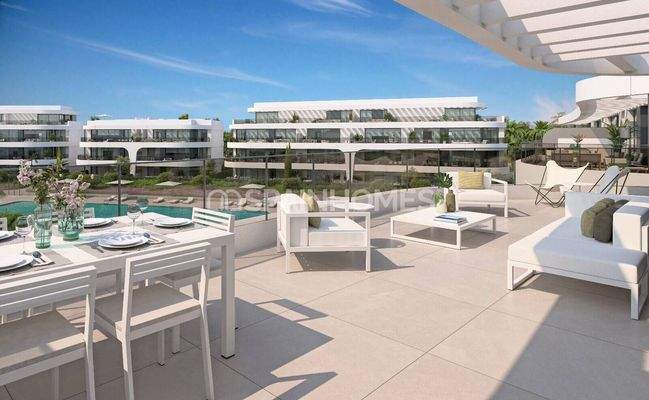 Newly-Built Apartments in a Complex in Estepona Costa del Sol