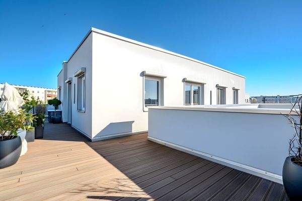 Dachterrasse digital beräumt