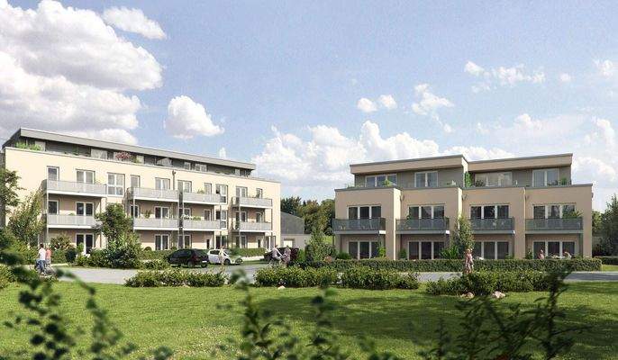 Hier wohnen Sie inmitten einer grünen Umgebung