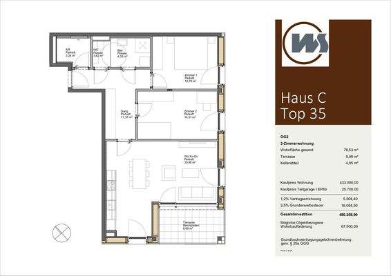 Grundrissplan C-W 35