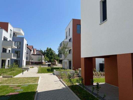 Begrünte Gemeinschaftsflächen