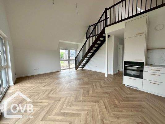 Wohn-/ Essbereich, Galerie  (Beispielwohnung, baugleich, gespiegelt)