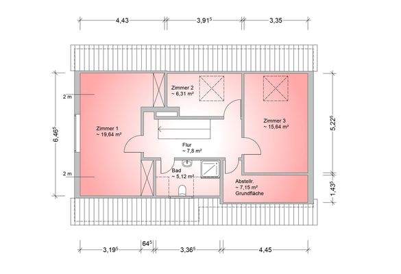 Grundriss Dachgeschoss