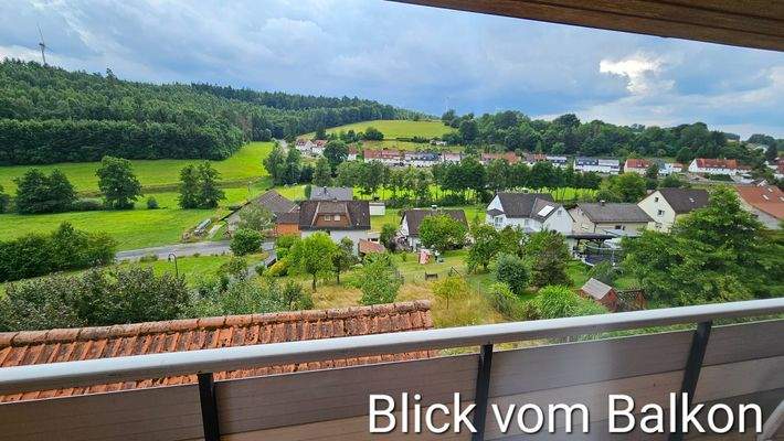 Blick vom Balkon