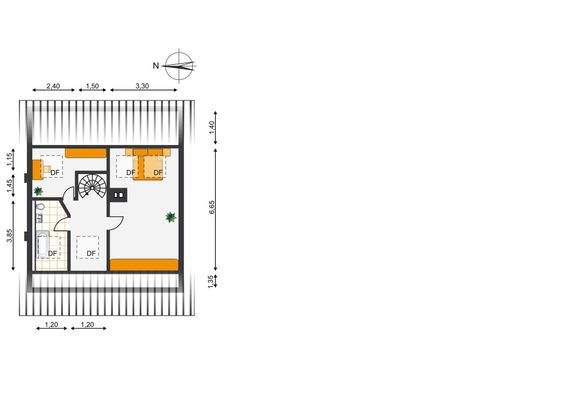 Dachgeschoss Ferienwohnung