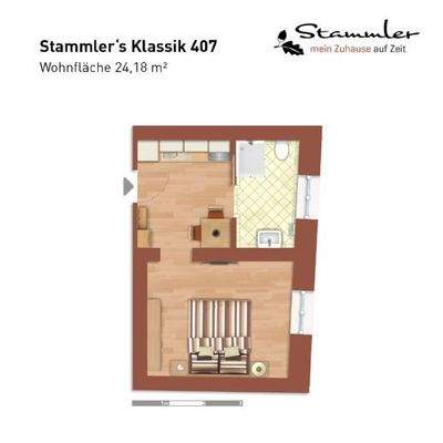 Apartment 407 - Grundriss
