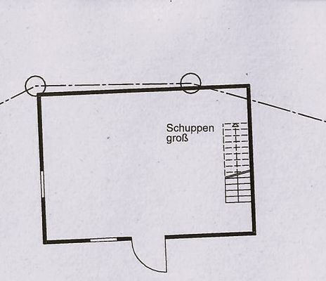Grundriss Schuppen