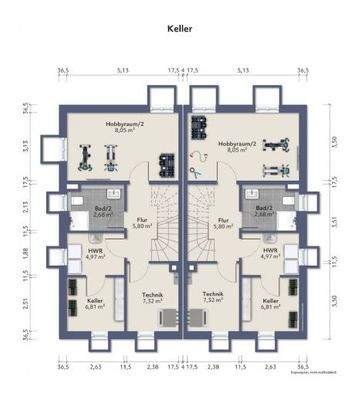 Kellergeschoss Beispiel