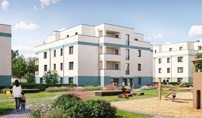 Moderne Eigentumswohnung im Mehrfamilienhaus