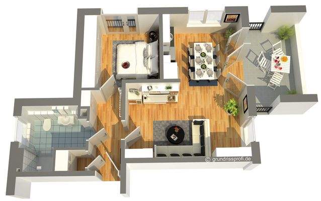 Schematischer Grundriss