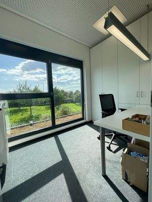 Büro hinter Empfangstheke