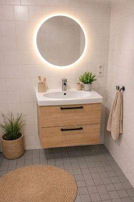 Bad digital möbliert