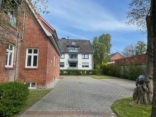 Zufahrt zu den Stellplätzen