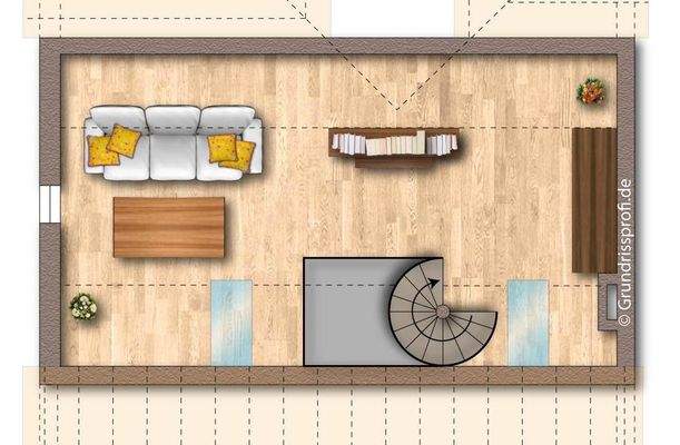 Grundriss Spitzboden